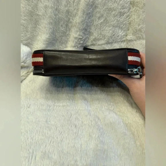 Bally Unisex Leather Pouch in Dark Brown - Picture 9 of 16